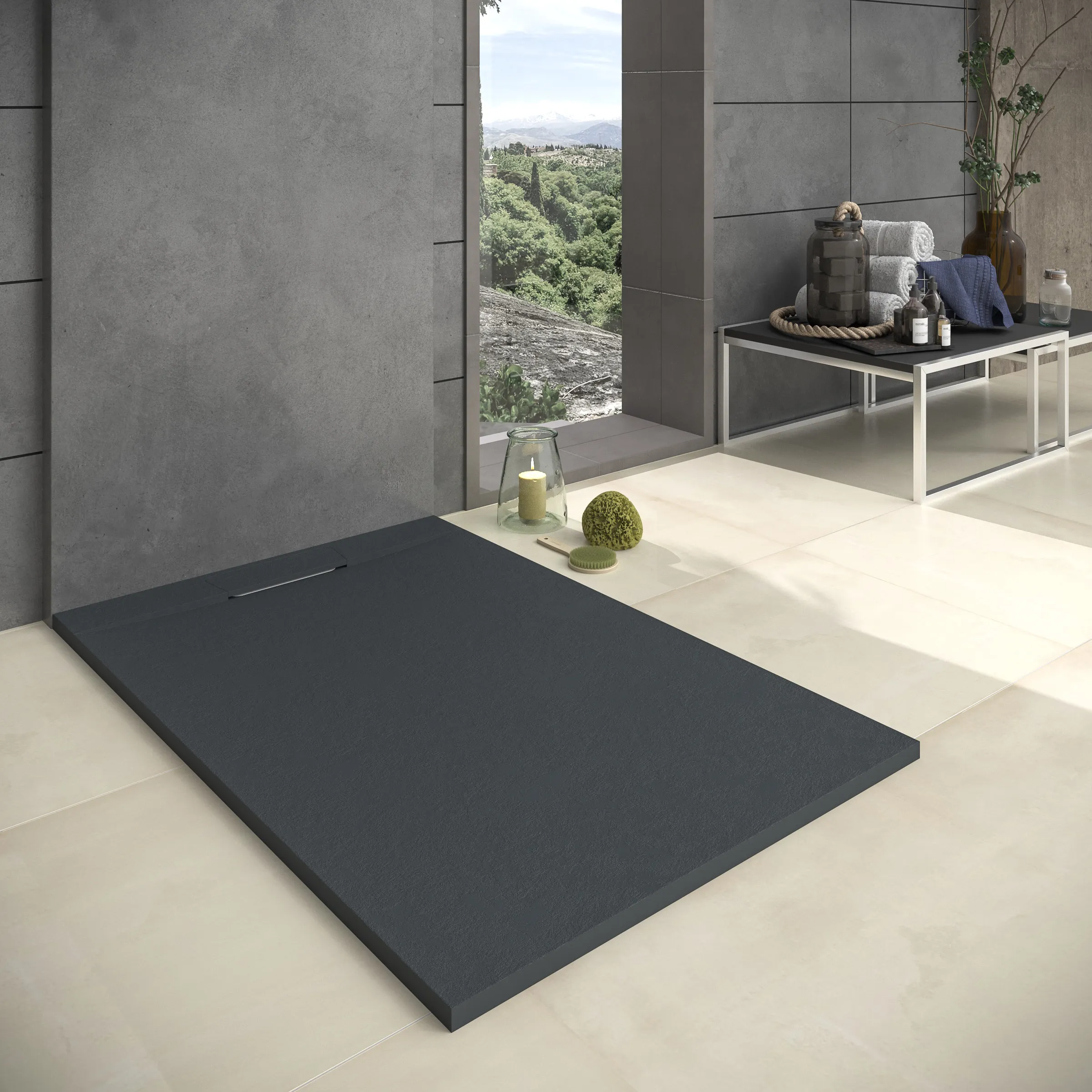 Plato de Ducha de Resina Modelo Cuarzo - Imagen 13